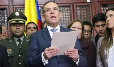 Efraín Cepeda Sarabia, presidente del Senado de la República.