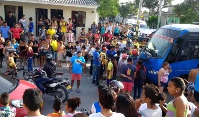 Lugar del accidente.