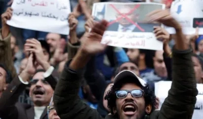 Protestas en El Cairo, Egipto.