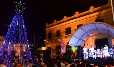 Concierto en la plaza principal de Soledad.