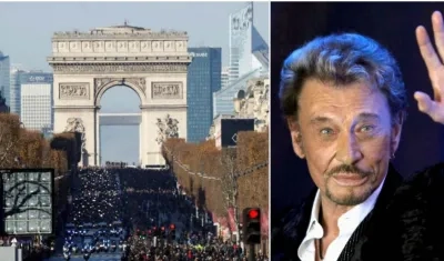 Johnny Hallyday, músico francés fallecido.