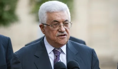  Mahmud Abás, presidente palestino.
