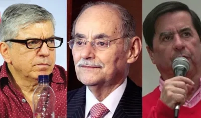 César Gaviria, Horacio Serpa y Juan Fernando Cristo.