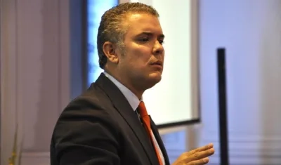 Iván Duque, candidato presidencial por el Centro Democrático.
