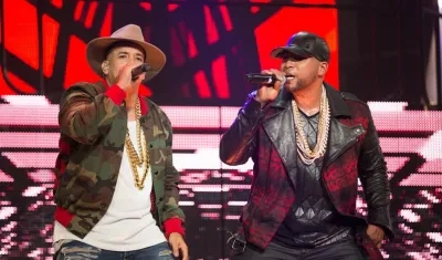 Los reguetoneros  Daddy Yankee y Don Omar.
