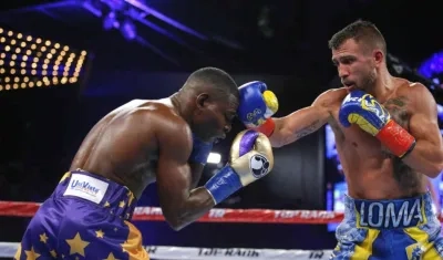 Vasyl Lomachenko aplica castigo a  Guillermo Rigondeaux.
