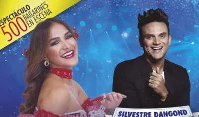 La reina Valeria y Silvestre Dangond.