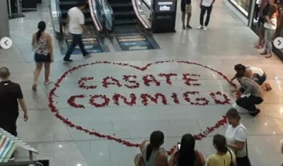 Propuesta de matrimonio.