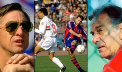 Johan Cruyff  y Telé Santana.