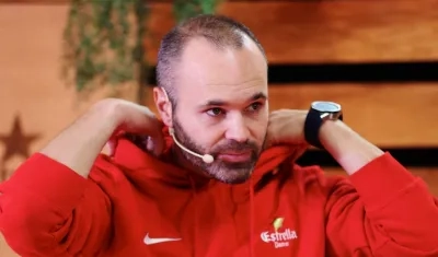 Andrés Iniesta, volante del Barcelona. 