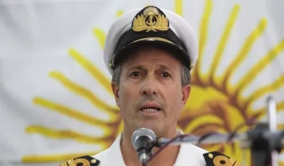 El portavoz de la Armada argentina, Enrique Balbi.