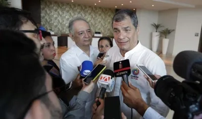 Rafael Correa, expresidente de Ecuador.