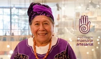 La artesana wayuú, Iris Aguilar Ipuana.