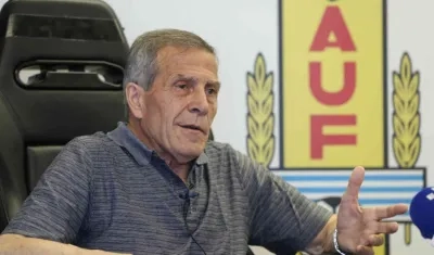 Óscar Washington Tabárez, técnico de la Selección Uruguay. 