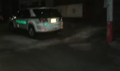 Las autoridades en el lugar de los hechos.