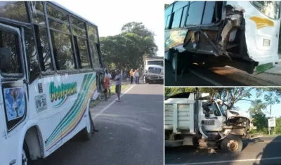 Así quedaron los dos vehículos.