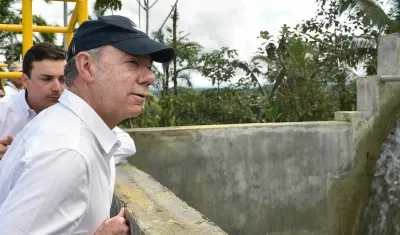 Juan Manuel Santos, presidente.