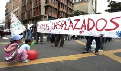 Los recientes hechos de violencia aumentaron la población desplazada.