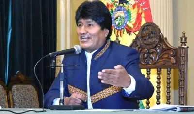 Evo Morales, Presidente de Bolivia.