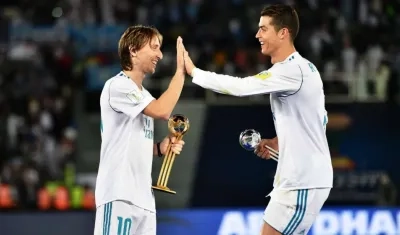 Luka Modric y Cristiano Ronaldo fueron premiados. 