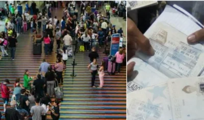 Los niños colmaron el aeropuerto, pero no los dejaron salir de Venezuela.