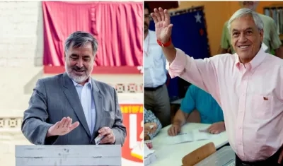 El progresista Alejandro Guillier y el conservador Sebastián Piñera.