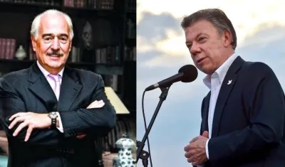 Andrés Pastrana Arango y Juan Manuel Santos.