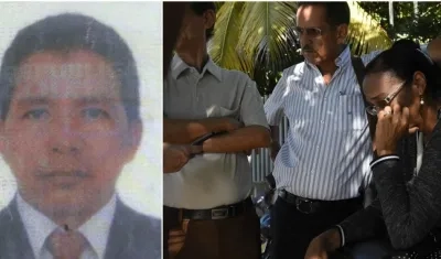 Donaldo Molina González, fallecido en accidente de tránsito en Luruaco. En la otra foto sus familiares.