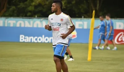 Miguel Ángel Borja, delantero de la Selección Colombia. 