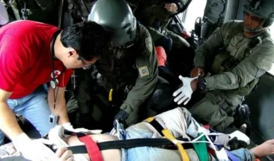 El ruso fue rescatado por la Cruz Roja y la Policía en el Cauca.