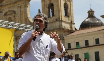 Fajardo durante su presentación.