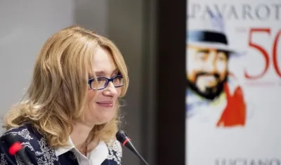 Nicoletta Mantovani, viuda de Luciano Pavarotti.