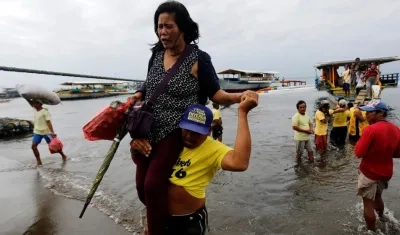 El servicio meteorológico local klevó hoy la alerta por la tormenta enTembin