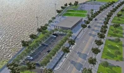 Render del Gran Malecón del Río Magdalena.