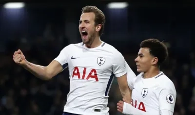 Harry Kane celebra una anotación.