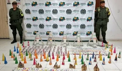 Imagen para ilustrar de pólvora decomisada