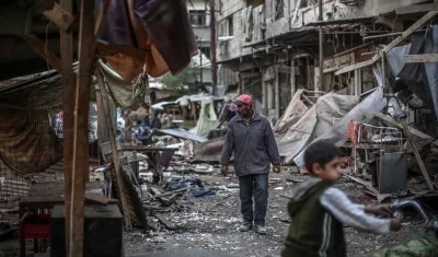 Aspecto de la ciudad Alepo, en Siria.
