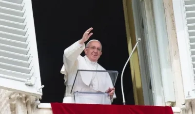 El Papa Francisco durante la misa.