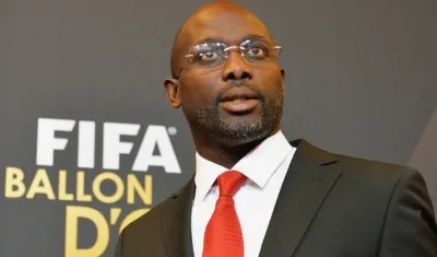 George Weah, exjugador del Milan. 