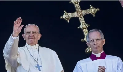 El Papa Francisco durante la bendición urbi et orbi.