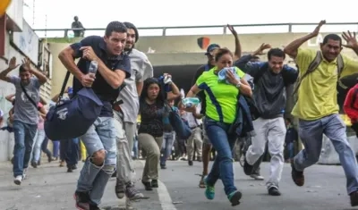 Los venezolanos vivieron momentos caóticos.