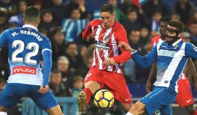 Fernando Torres, delantero español del Atlético de Madrid. 