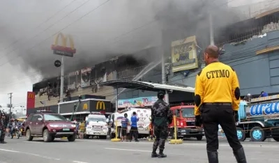 El incendió ocurrió el sábado.
