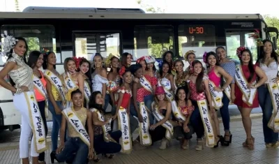 Candidatas al Reinado Popular del Carnaval 2018.