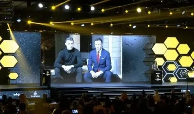 Cristiano mandó un video en compañía de Alessandro Del Piero.