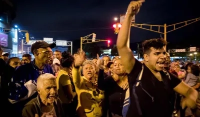 Protestas en Caracas.