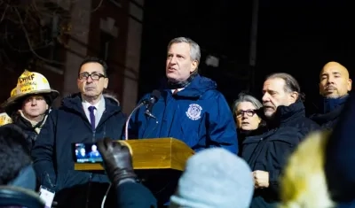 El alcalde de Nueva York, Bill de Blasio