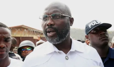 George Weah, presidente de Liberia. 