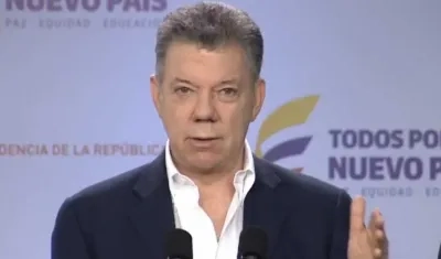 Juan Manuel Santos, Presidente de la República.