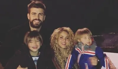 La familia Piqué Mebarak reunida en fin de año.